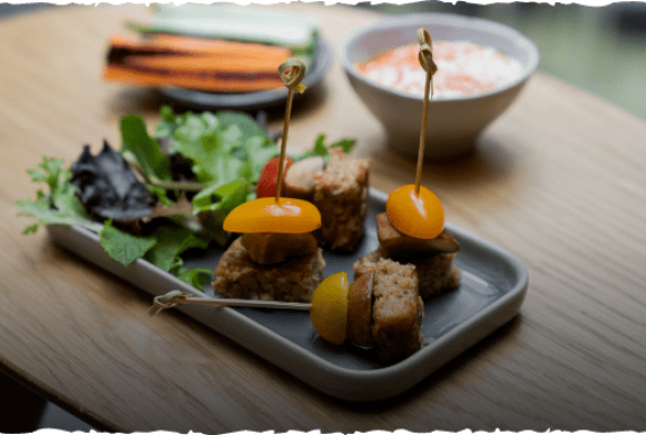Bouchées champignons sarrasin