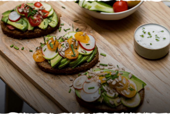 Bruschettas avocado