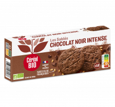 SABLÉS CHOCOLAT NOIR INTENSE à la farine de blé de meule