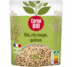 blé riz rouge et quinoa au naturel