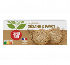 SABLÉS SÉSAME & PAVOT à la farine de blé de meule