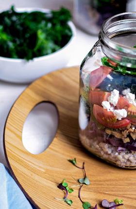 SALADE JAR VÉGÉTARIEN COLORÉ 