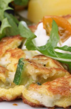 Omelette au tofu et aux courgettes