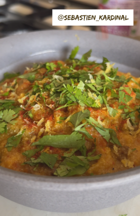 Polenta au Curry