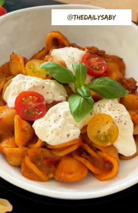 Conchiglie, tomates & burrata 