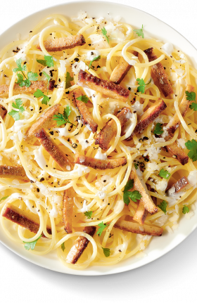 SPAGHETTIS FAÇON CARBONARA