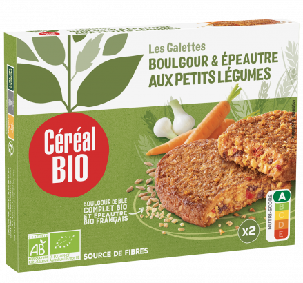 GALETTES EPEAUTRE & BOULGOUR aux petits légumes