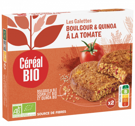 GALETTES QUINOA & BOULGOUR à la tomate