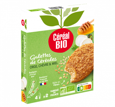GALETTES CÉRÉALES orge chèvre & miel