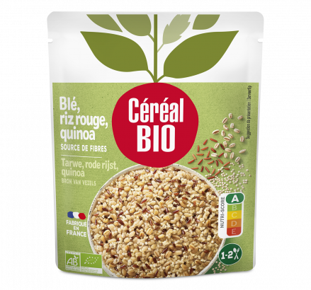BLÉ, RIZ ROUGE, QUINOA au naturel