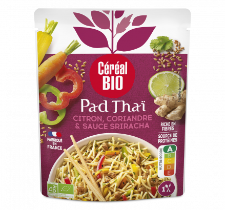 PAD THAÏ citron, coriandre et sauce sriracha