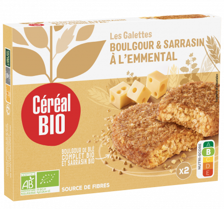 GALETTES SARRASIN & BOULGOUR à l'emmental