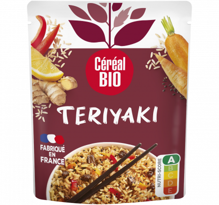 plat cuisiné TERIYAKI riz façon teriyaki, légumes & gingembre saveurs du Japon