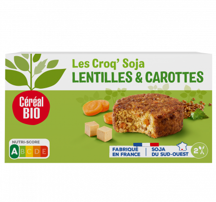 CROQ'SOJA lentilles & carottes