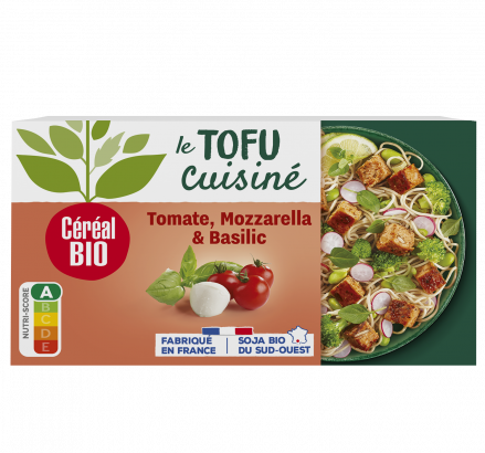 TOFU CUISINÉ tomate, mozzarella & basilic