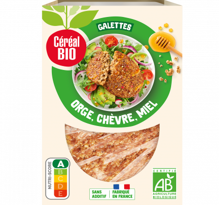 GALETTES CÉRÉALES orge chèvre & miel