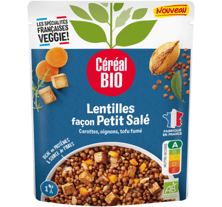 Lentilles façon petit salé