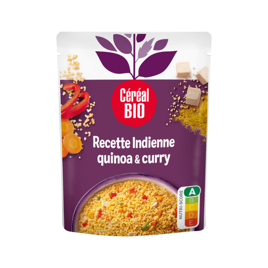 Plat végétal express Quinoa Curry &