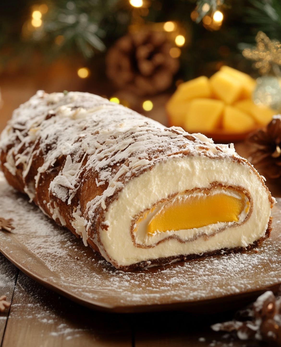 Buche exotique vegetale mangue passion