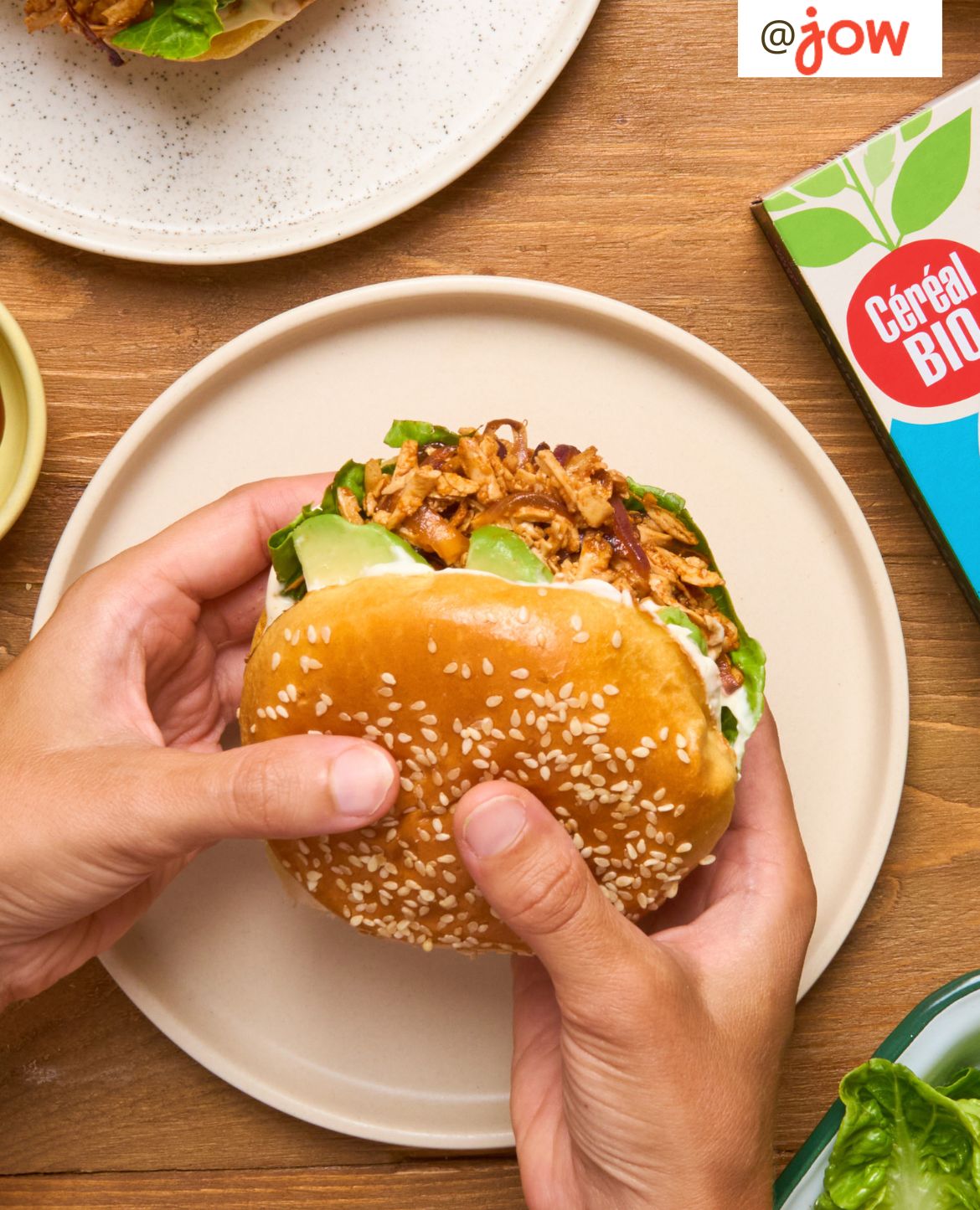 Burger Veggie Facon Pulled Pork