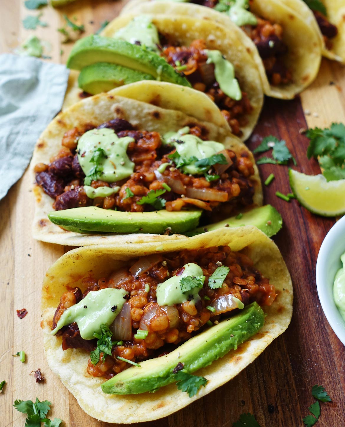 Chili tacos végétarien