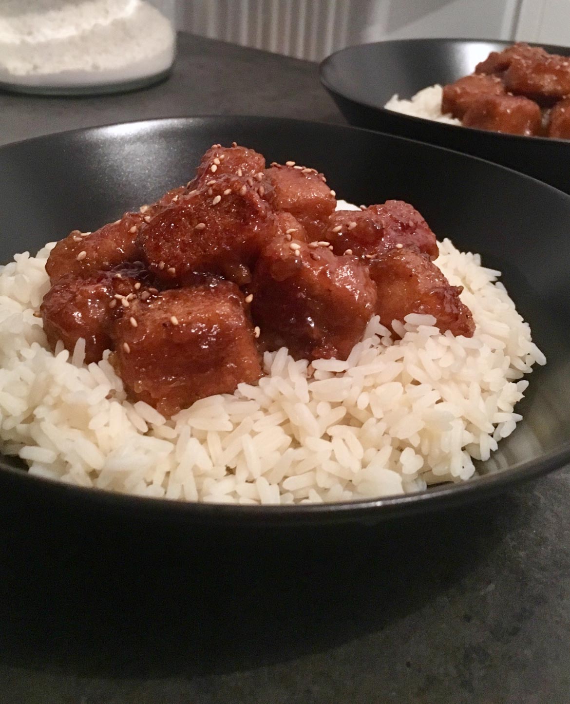 nuggets caramelises sauce sucree salee