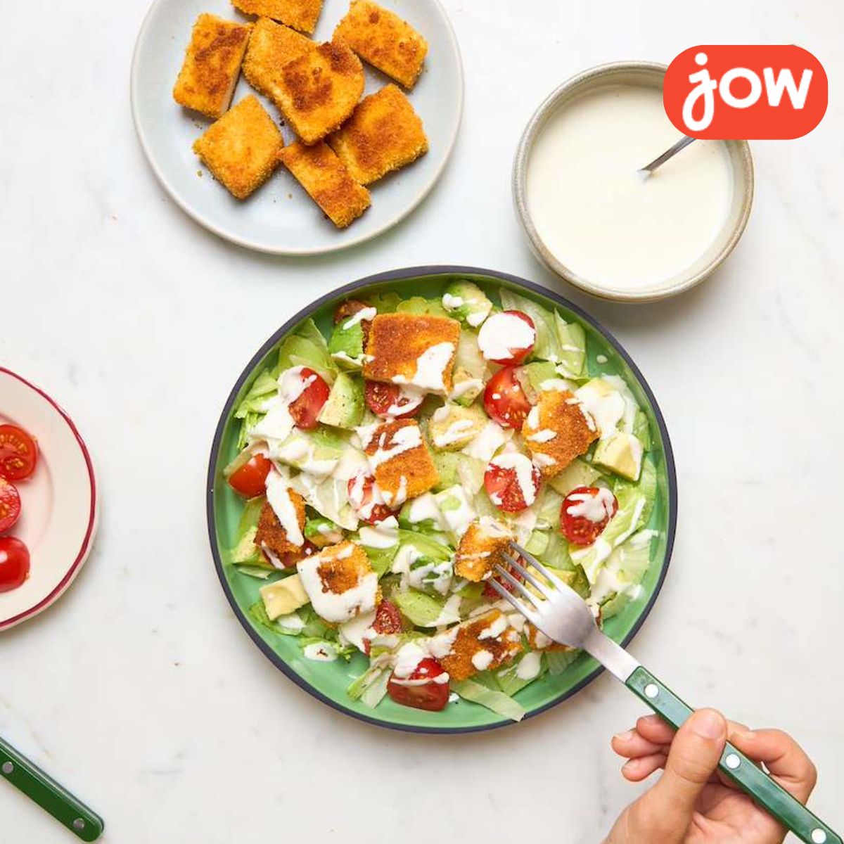 Salade Au Tofu Pané