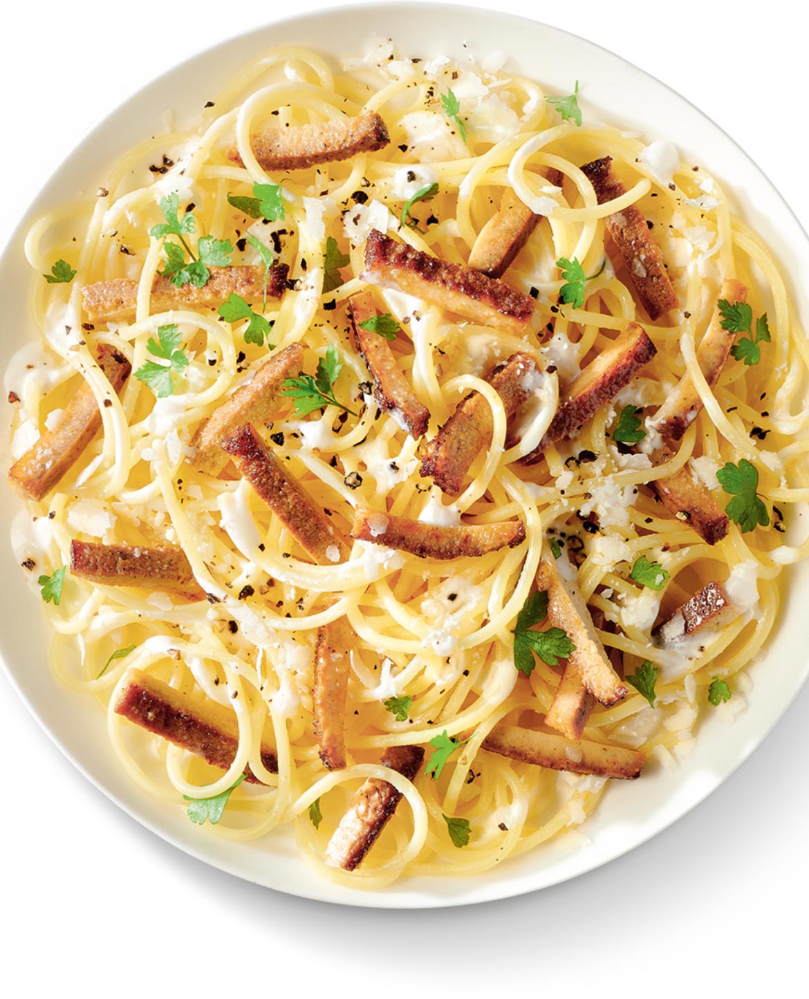 Spaghetti façon carbonara
