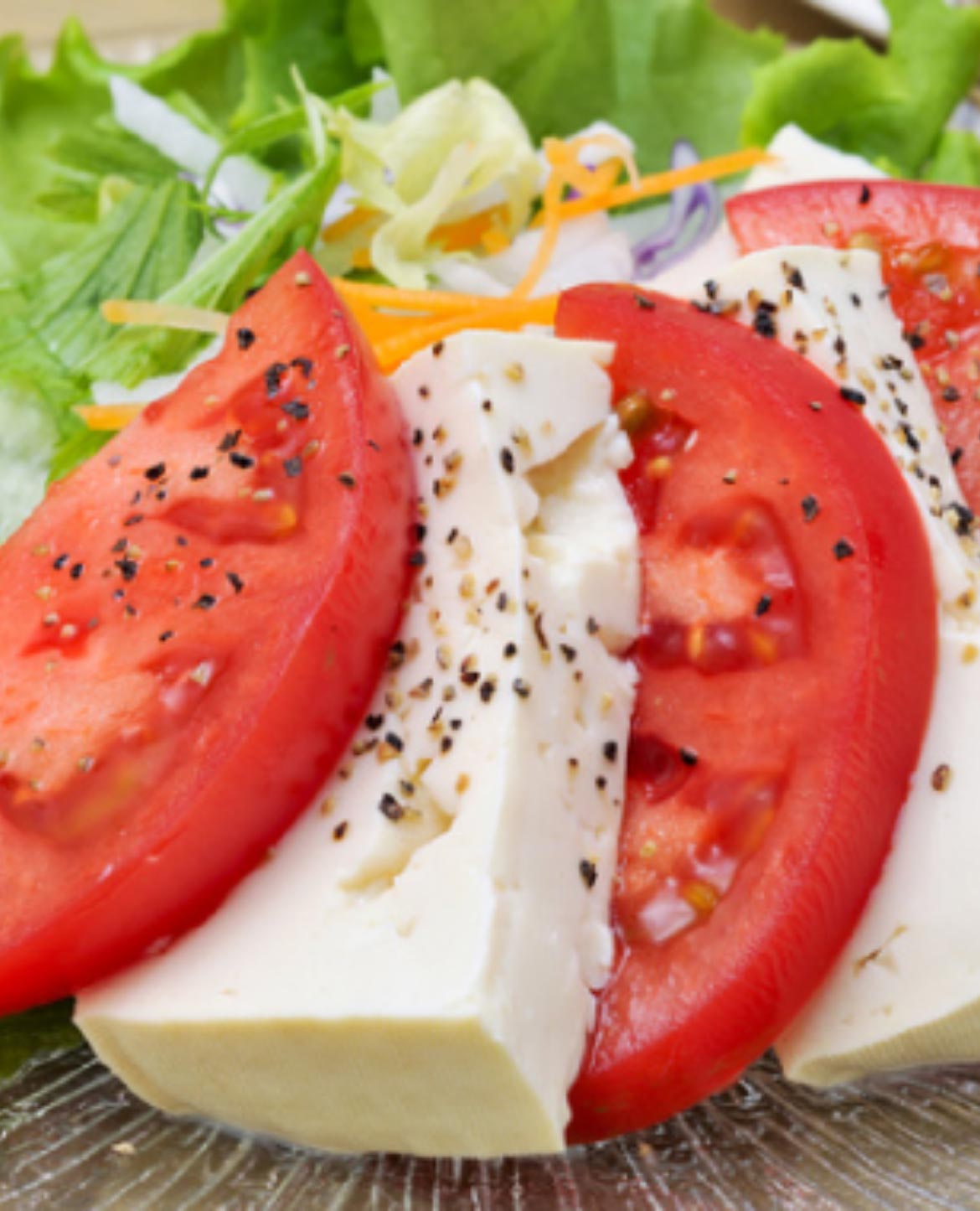 tofu facon tomates mozza